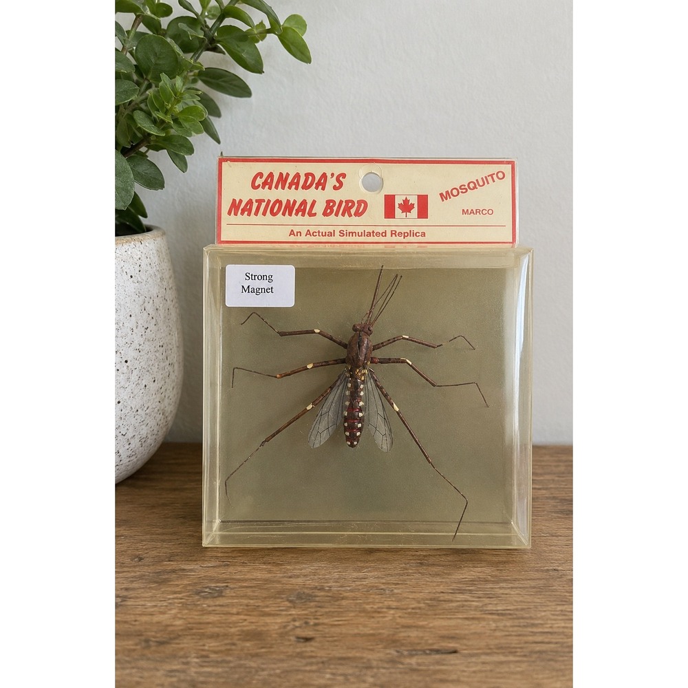 Vintage Canada's National Bird Mosquito Magnet MARCO‎ Novelty Canadian Souvenir